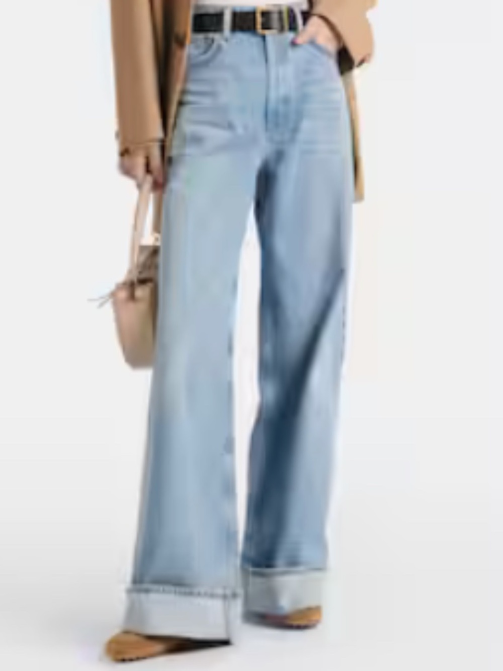 NWT Agolde Dame High-Rise Wide-Leg jeans